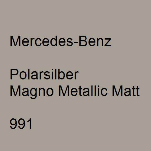 Mercedes-Benz, Polarsilber Magno Metallic Matt, 991.